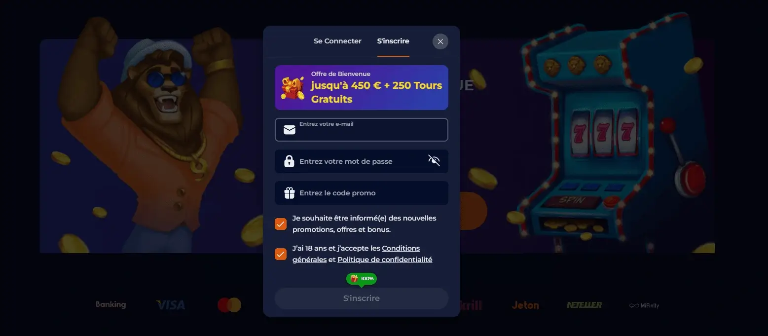 Facile inscription et connexion Ă Nine Casino Inscription et connexion Ă Nine CasinoÂ